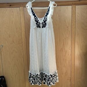 allison new york embroidered dress Allison New York Women's Embroidered Drop Waist Dress